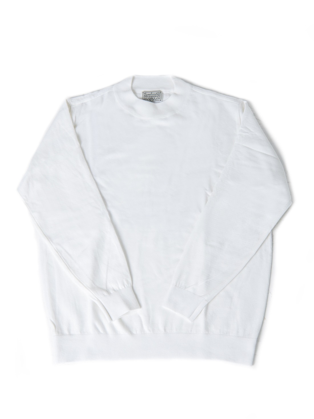 soft touch solid mockneck (white)