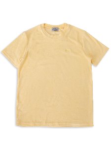 terry cotton emblem T shirt (lemon)