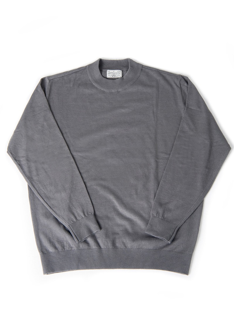 soft touch solid mockneck (gray)